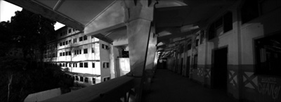 Inside Old Changi Hospital panorama