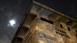 Old Changi
                    Hospital - night, moon, OCH